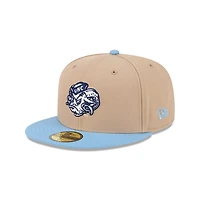 North Carolina Tar Heels Camel and Blue Vault NCAA New Era 59FIFTY Fitted Hat