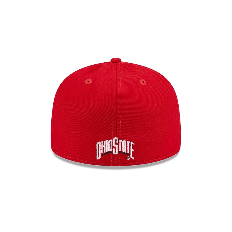 Ohio State Buckeyes Red Basic NCAA New Era 59FIFTY Fitted Hat