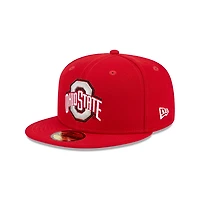 Ohio State Buckeyes Red Basic NCAA New Era 59FIFTY Fitted Hat