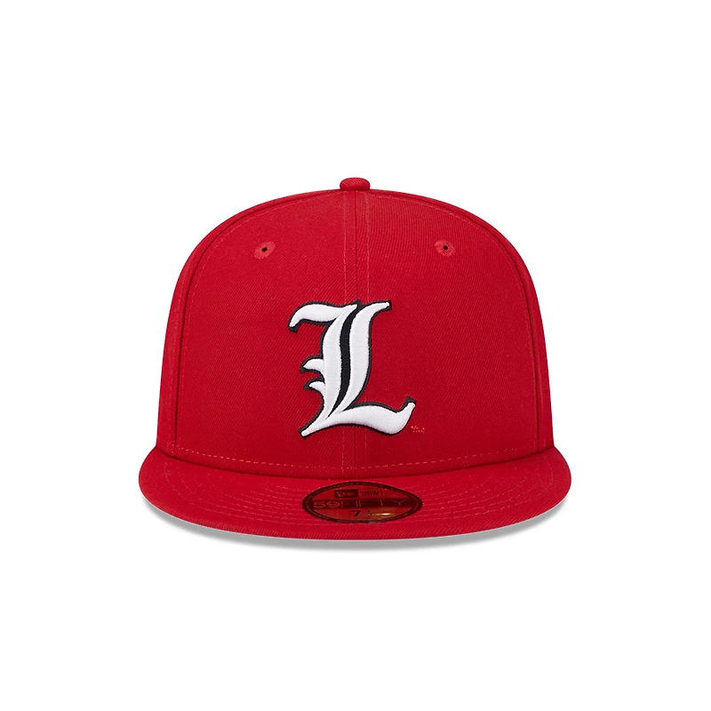 Louisville Cardinals Red Go To NCAA New Era 59FIFTY Fitted Hat