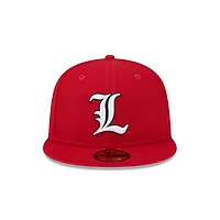 Louisville Cardinals Red Go To NCAA New Era 59FIFTY Fitted Hat