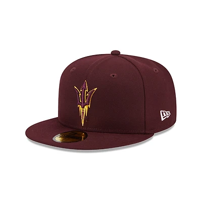 Arizona State Sun Devils Maroon Basic NCAA New Era 59FIFTY Fitted Hat
