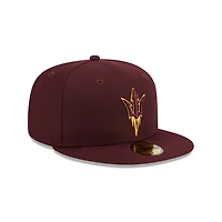 Arizona State Sun Devils Maroon Basic NCAA New Era 59FIFTY Fitted Hat
