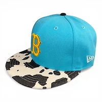 Boston Red Sox Vice Blue and Cow Print 100th Anniversary Patch Kelly Green UV New Era 59FIFTY Fitted Hat
