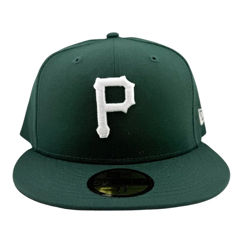 Pittsburgh Pirates Dark Green with White Logo Black UV New Era 59FIFTY Fitted Hat