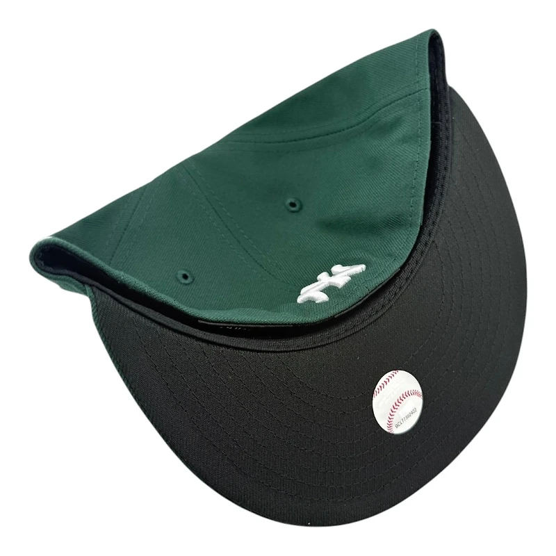 New York Yankees Dark Green with White Logo Black UV Era 59FIFTY Fitted Hat