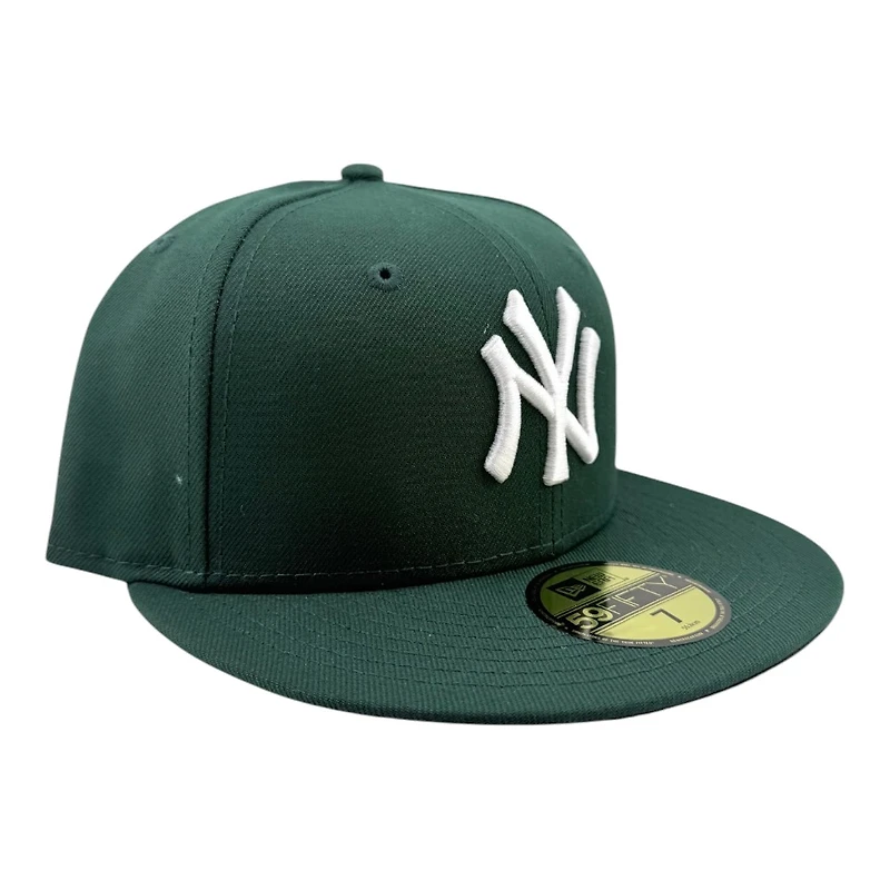 New York Yankees Dark Green with White Logo Black UV Era 59FIFTY Fitted Hat