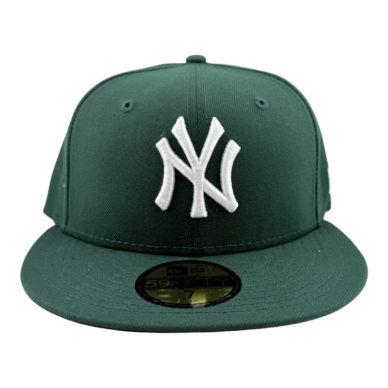 New York Yankees Dark Green with White Logo Black UV Era 59FIFTY Fitted Hat