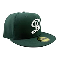 Los Angeles Dodgers Dark Green with White City Connect Logo Black UV New Era 59FIFTY Fitted Hat