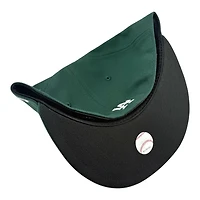 Los Angeles Dodgers Dark Green with White Logo Black UV New Era 59FIFTY Fitted Hat