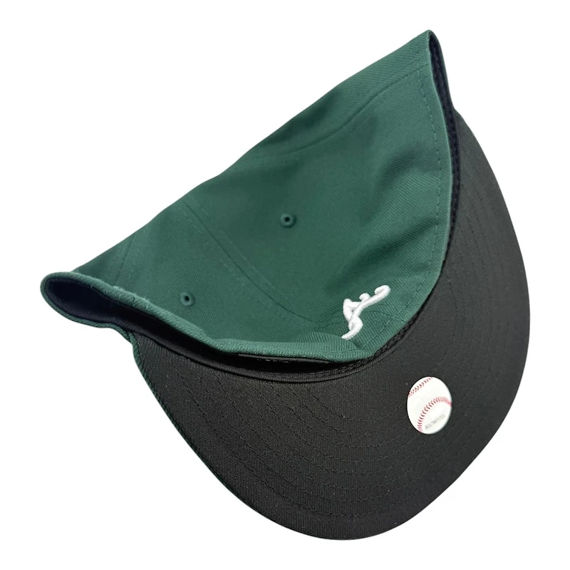 Atlanta Braves Dark Green with White Logo Black UV New Era 59FIFTY Fitted Hat