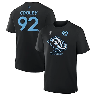 Utah Mammoth Black Logan Cooley 2026 Stanley Cup Playoffs Fanatics T-Shirt