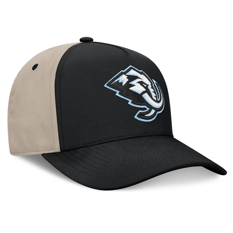 Utah Mammoth Black and Tan Fanatics 2026 Stanley Cup Playoffs Locker Room Adjustable Hat