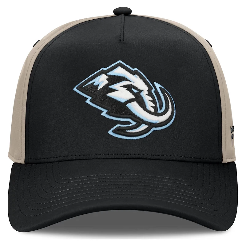Utah Mammoth Black and Tan Fanatics 2026 Stanley Cup Playoffs Locker Room Adjustable Hat