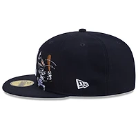 Atlanta Braves Navy "Looney Tunes" New Era 59FIFTY Fitted Hat