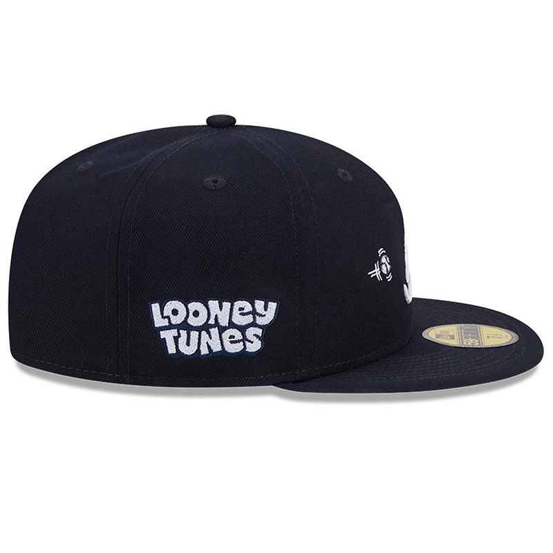 Atlanta Braves Navy "Looney Tunes" New Era 59FIFTY Fitted Hat