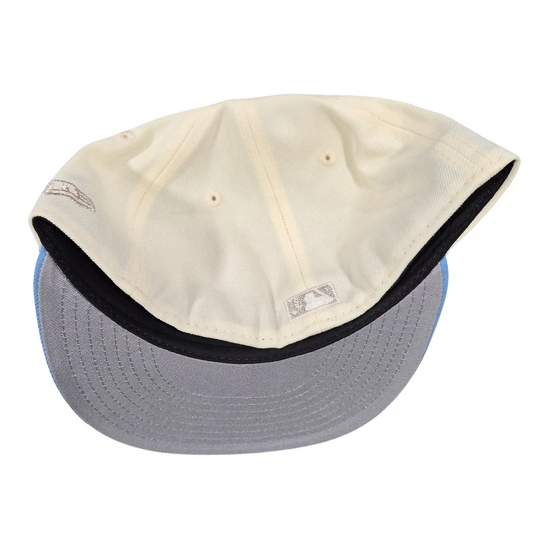 Anaheim Angels Chrome and Light Blue 50th Anniversary Patch Grey UV New Era 59FIFTY Fitted Hat