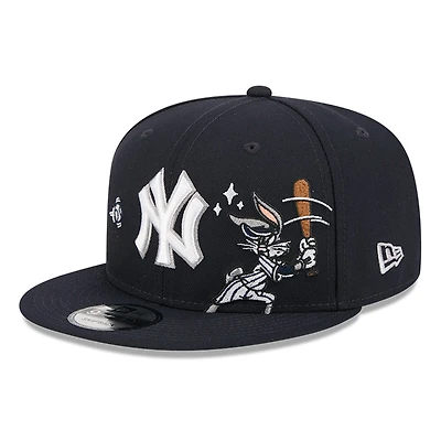 New York Yankees Navy "Bugs Bunny Looney Tunes" New Era 9FIFTY Snapback Hat