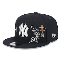 New York Yankees Navy "Bugs Bunny Looney Tunes" New Era 9FIFTY Snapback Hat