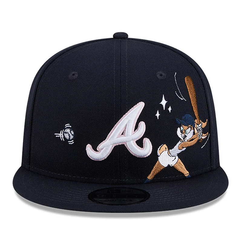 Atlanta Braves Navy "Lola Looney Tunes" New Era 9FIFTY Snapback Hat