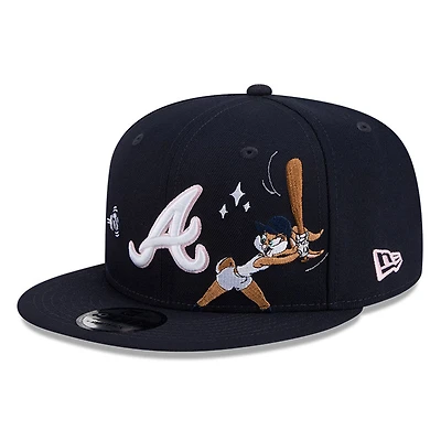 Atlanta Braves Navy "Lola Looney Tunes" New Era 9FIFTY Snapback Hat