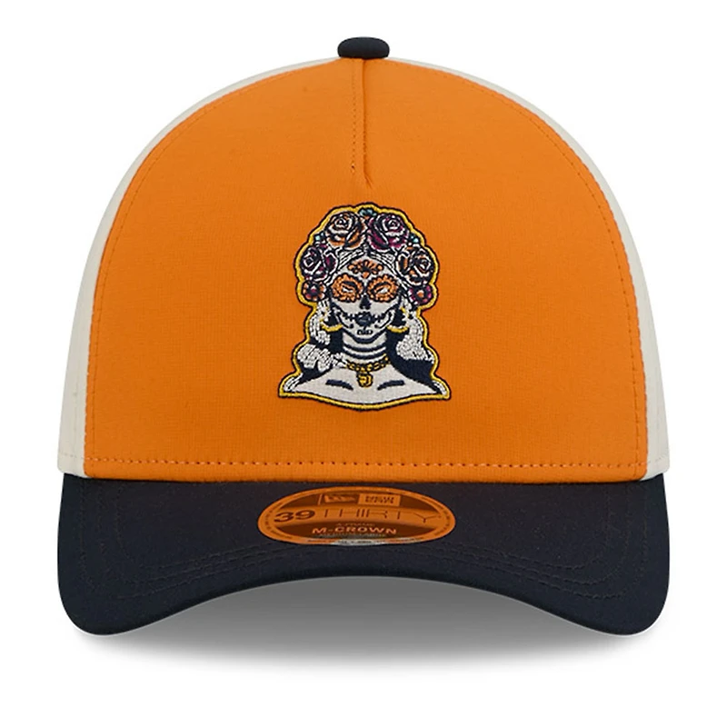San Diego Padres Orange and Navy 2026 City Connect M-Crown A-Frame New Era 39THIRTY Flex Hat