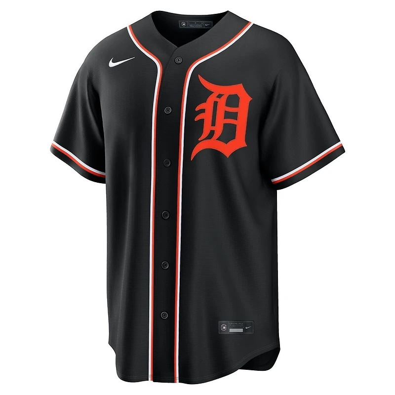 Detroit Tigers Tarik Skubal Black Fashion Nike Replica Jersey