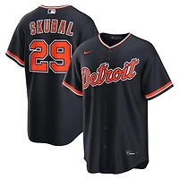 Detroit Tigers Tarik Skubal Navy Alternate Nike Replica Jersey