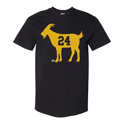 Los Angeles Lakers Kobe Bryant 24 GOAT Black 500 Level T-Shirt