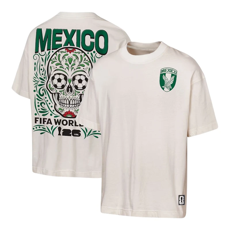 Mexico Cream 2026 FIFA World Cup Oversized National Athem Outerstuff T-Shirt