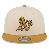 Oakland Athletics Beige and Khaki Two-Tone New Era 9FIFTY Snapback Hat