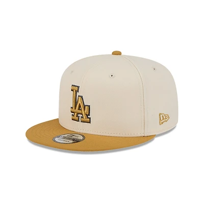 Los Angeles Dodgers Beige and Brown Icon Color Pack New Era 9FIFTY Snapback