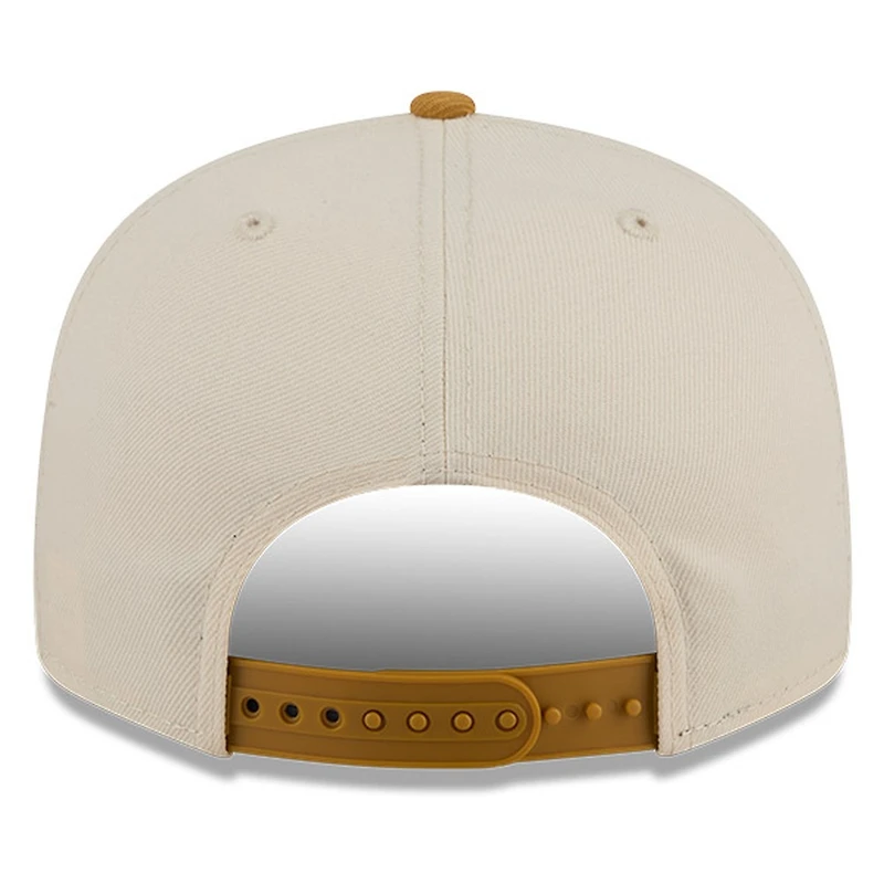 Golden State Warriors Beige and Khaki Two-Tone New Era 9FIFTY Snapback Hat