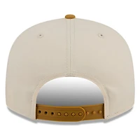 Golden State Warriors Beige and Khaki Two-Tone New Era 9FIFTY Snapback Hat