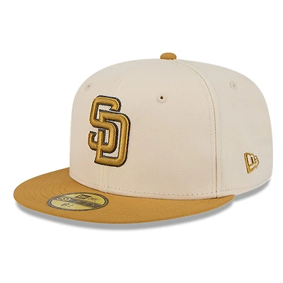 San Diego Padres Beige and Khaki 2-Tone Color Pack New Era 59FIFTY Fitted Hat