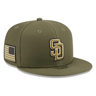 San Diego Padres Olive Green 2026 Armed Forces Day New Era 59FIFTY Fitted Hat