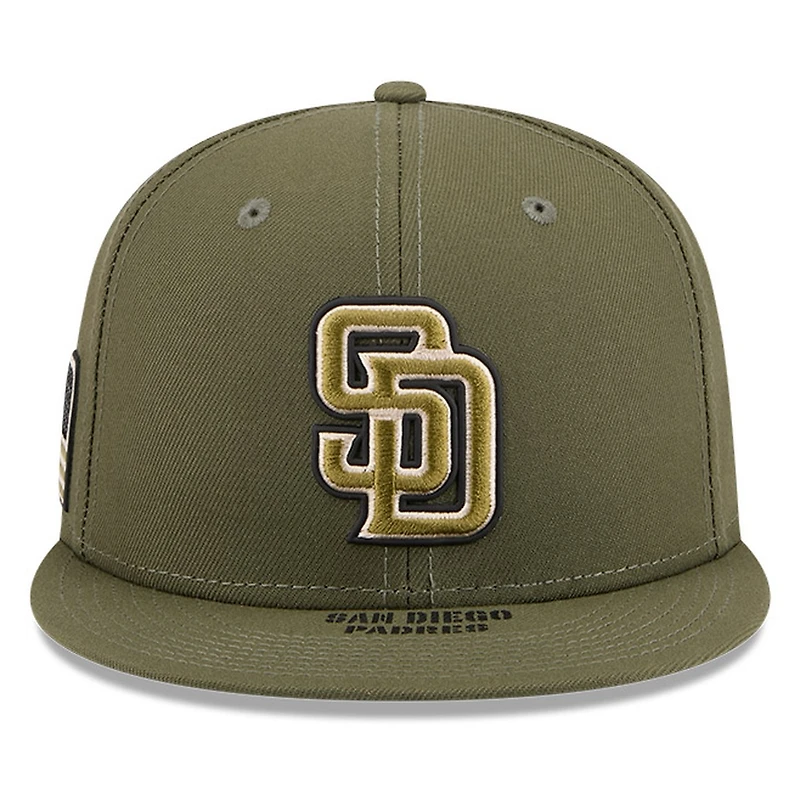 San Diego Padres Olive Green 2026 Armed Forces Day New Era 59FIFTY Fitted Hat