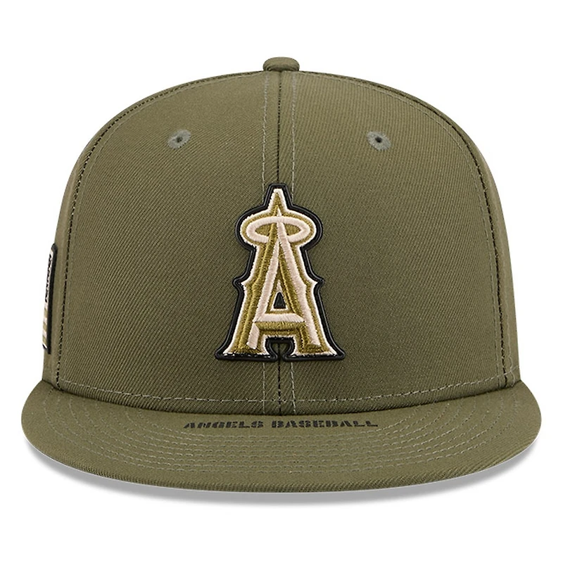 Los Angeles Angels Olive Green 2026 Armed Forces Day New Era 59FIFTY Fitted Hat