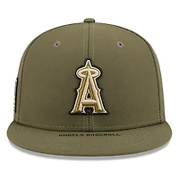 Los Angeles Angels Olive Green 2026 Armed Forces Day New Era 59FIFTY Fitted Hat