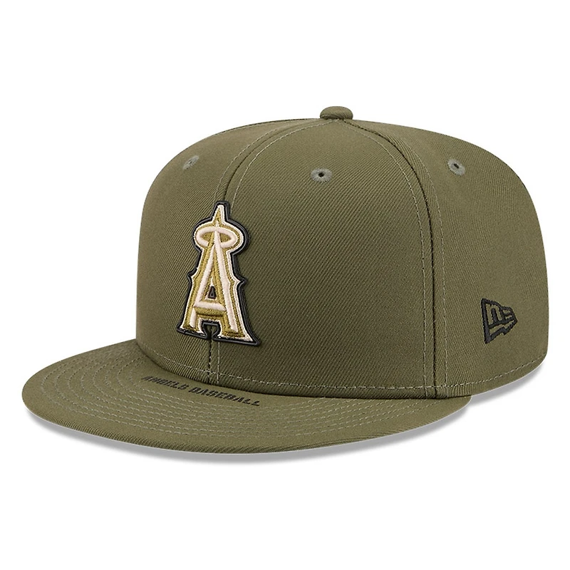 Los Angeles Angels Olive Green 2026 Armed Forces Day New Era 59FIFTY Fitted Hat