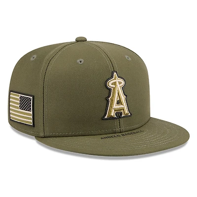 Los Angeles Angels Olive Green 2026 Armed Forces Day New Era 59FIFTY Fitted Hat