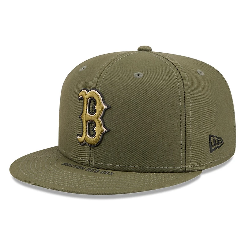 Boston Red Sox Olive Green 2026 Armed Forces Day New Era 59FIFTY Fitted Hat