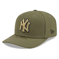 New York Yankees Olive Green 2026 Armed Forces Day New Era 9SEVENTY Stretch-Snap Hat
