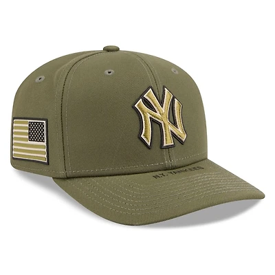 New York Yankees Olive Green 2026 Armed Forces Day New Era 9SEVENTY Stretch-Snap Hat