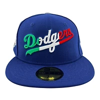 Los Angeles Dodgers Royal Script "Cinco de Mayo Collection" Gray UV New Era 59FIFTY Fitted Hat