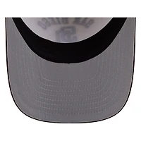 San Diego Padres Chrome Two Tone Arched Text with Logo New Era 9FIFTY A-Frame Snapback Hat