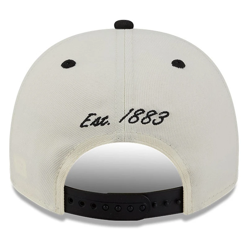 San Francisco Giants Chrome Two Tone Arched Text with Logo New Era 9FIFTY A-Frame Snapback Hat