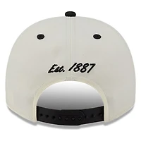 Pittsburgh Pirates Chrome Two Tone Arched Text with Logo New Era 9FIFTY A-Frame Snapback Hat