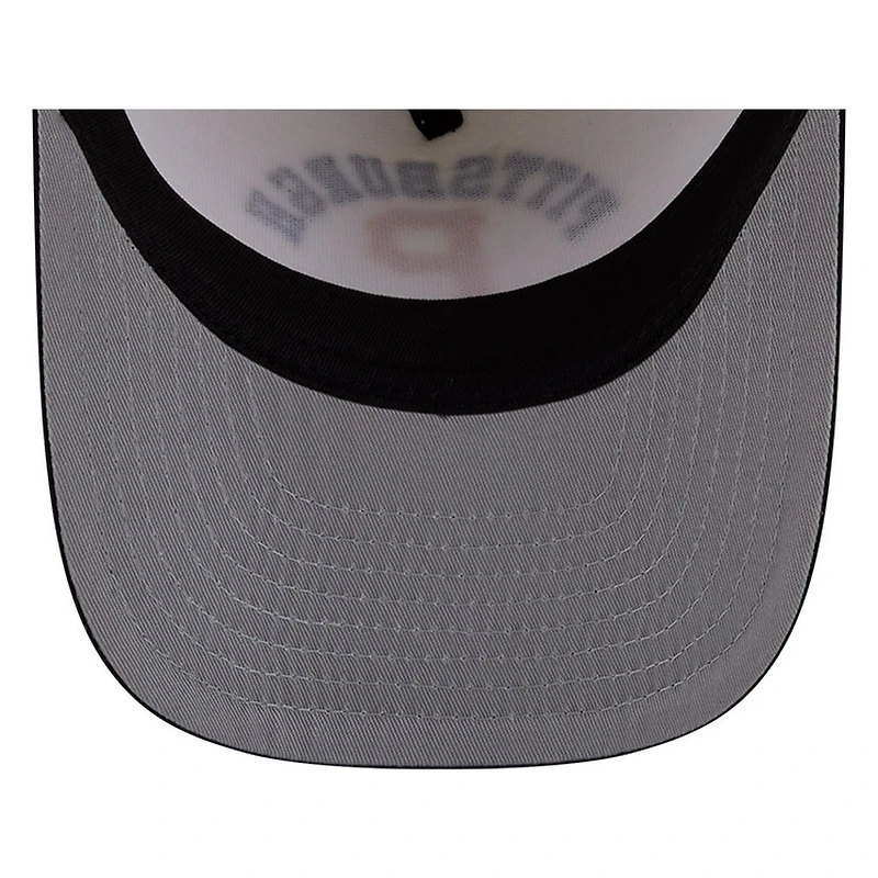 Pittsburgh Pirates Chrome Two Tone Arched Text with Logo New Era 9FIFTY A-Frame Snapback Hat