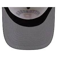 Pittsburgh Pirates Chrome Two Tone Arched Text with Logo New Era 9FIFTY A-Frame Snapback Hat
